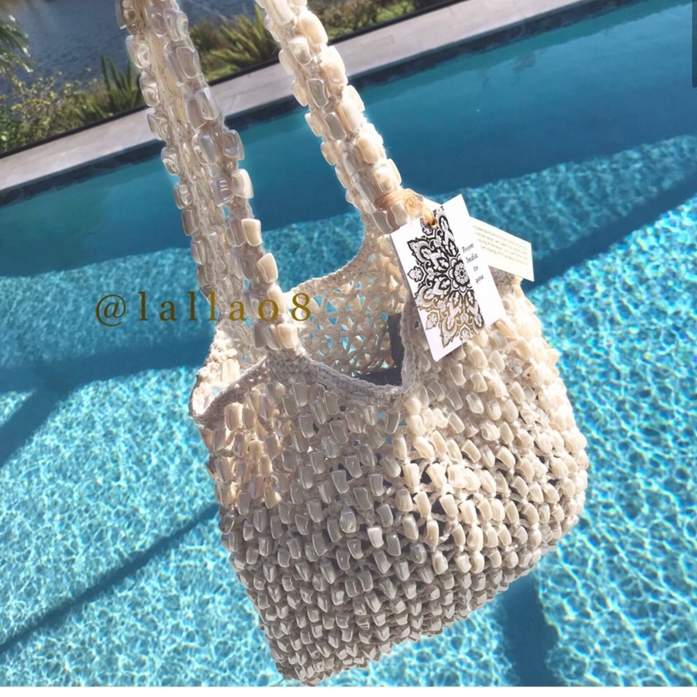 Viral Made in India Mother of Pearl Beaded Pearly Shoulder Bag